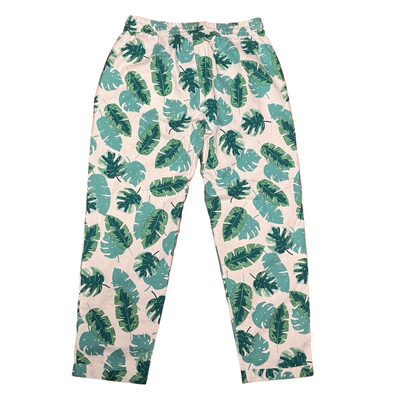 J. Crew Linen Pull On Drawstring Ankle Crop Pants Womens Size 6 Tropical $69 NEW - Picture 4 of 16